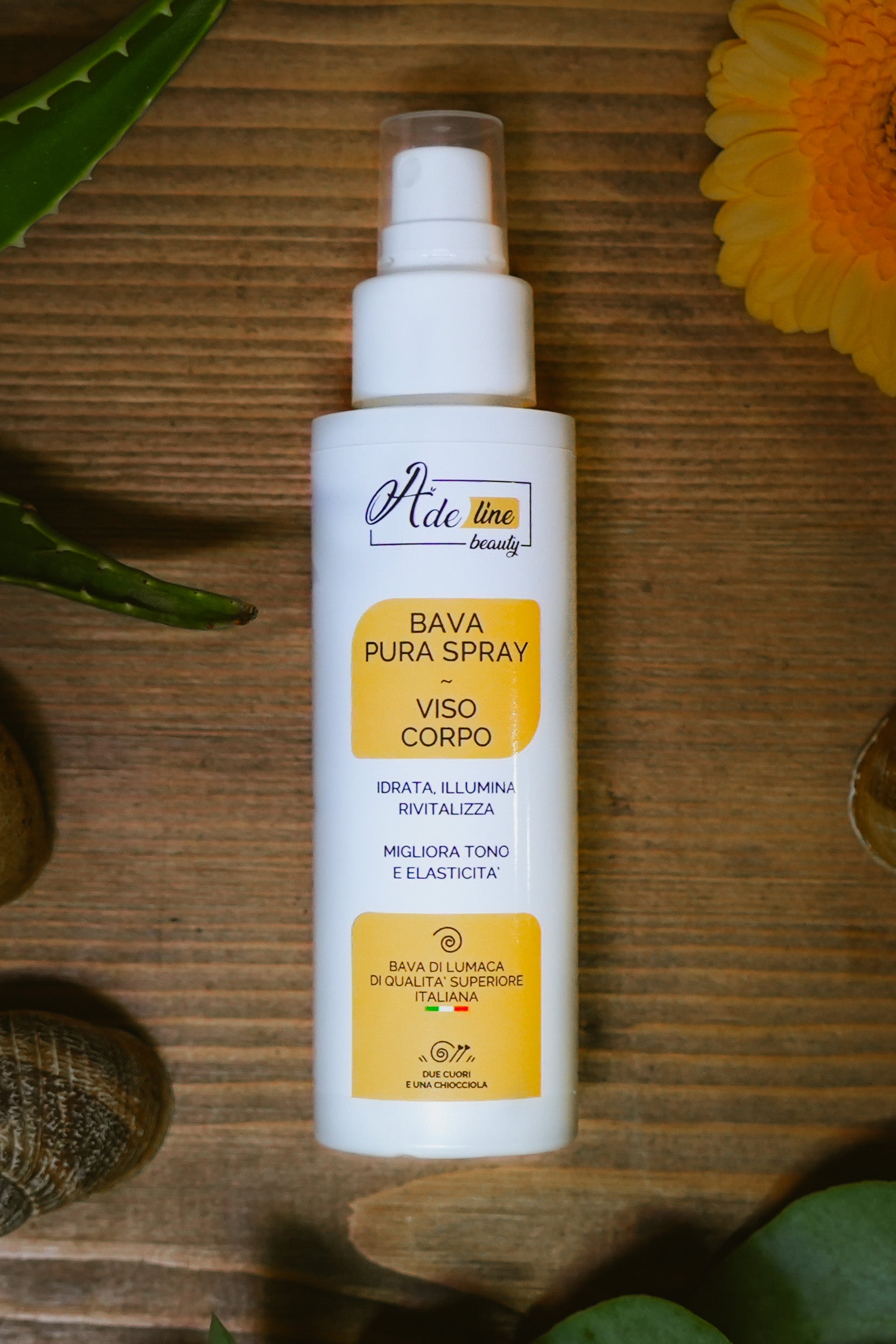 Zoom etichetta di Bava pura Spray corpo 82% Bava di lumaca